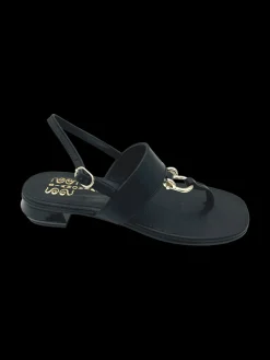 Sandalo donna Pelle Black - 074 -<Siano Via Roma Clearance