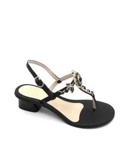 Sandalo donna 479 Nero<Siano Via Roma Discount