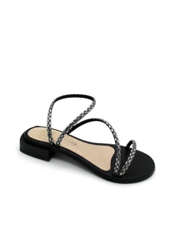 Sandalo donna 495 Nero<Siano Via Roma New