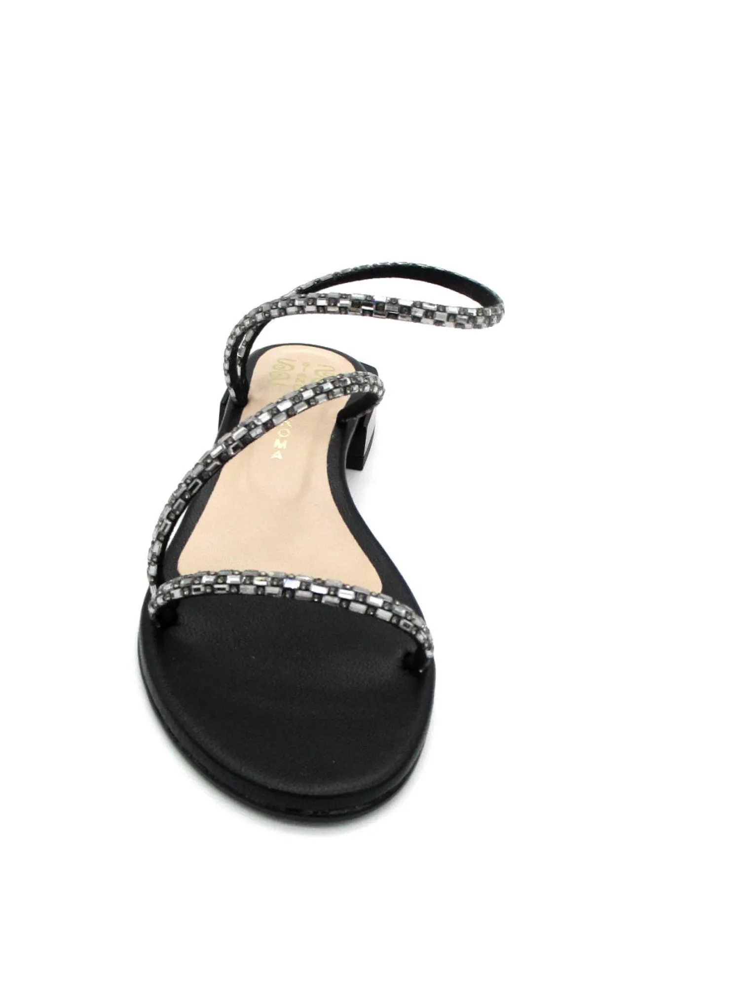 Sandalo donna 495 Nero<Siano Via Roma New