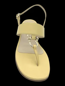 Sandalo donna Pelle Banana - 074 -<Siano Via Roma Clearance