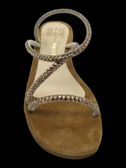 Sandalo donna Camoscio - 058 -<Siano Via Roma Clearance