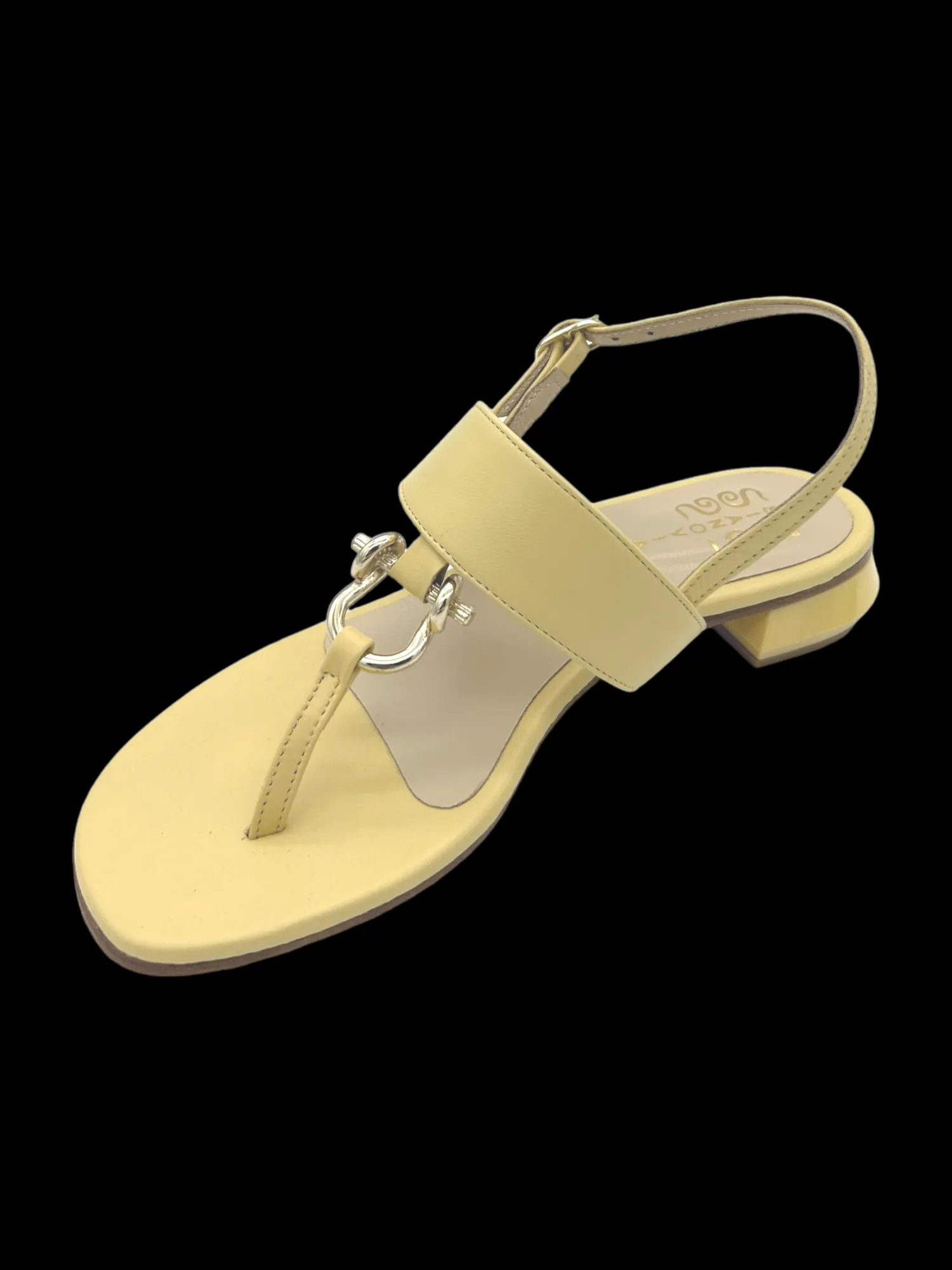 Sandalo donna Pelle Banana - 074 -<Siano Via Roma Clearance