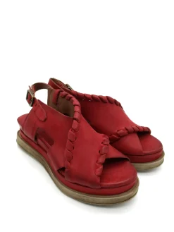 Sandalo in pelle zeppa donna Blood - A15028 -<AS98 New