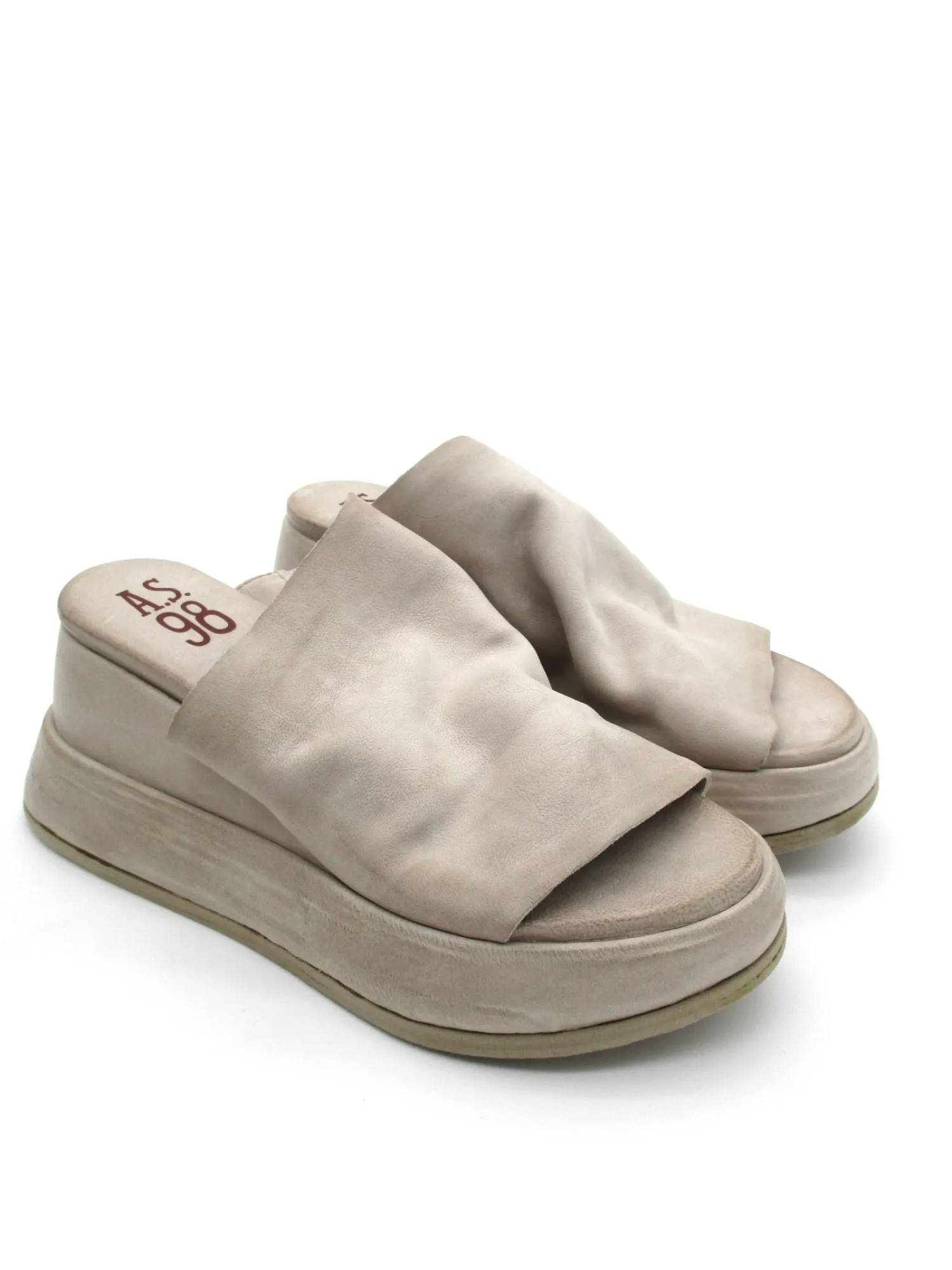 Sandalo in pelle zeppa donna Reale - B27003 -<AS98 Fashion