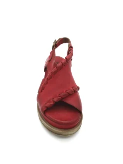 Sandalo in pelle zeppa donna Blood - A15028 -<AS98 New