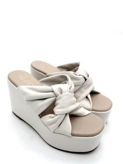 Sandalo nappa donna le privè by Valery Off White - Godiva 404 -<Valery Calzature Fashion