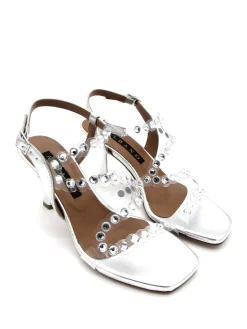 Sandalo pelle 3014 Argento<Albano Best