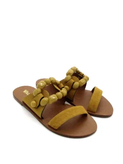 Sandalo pelle donna 130098 Valery Ocra<Valery Calzature Clearance