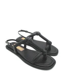 Sandalo pelle donna 1202003 Valery Nero<Valery Calzature Online