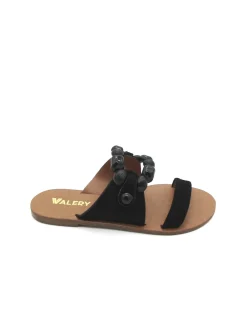 Sandalo pelle donna 130098 Valery Nero<Valery Calzature Sale
