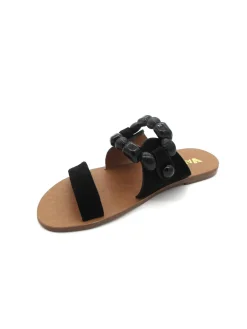 Sandalo pelle donna 130098 Valery Nero<Valery Calzature Sale