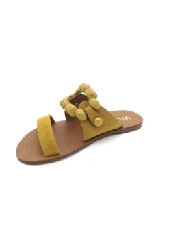 Sandalo pelle donna 130098 Valery Ocra<Valery Calzature Clearance