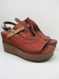 Sandalo pelle donna 805004 mattone/ cannella<Mjus Sale