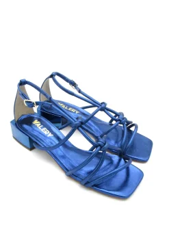 Sandalo pelle donna 1765-A Valery Blue<Valery Calzature Discount