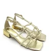 Sandalo pelle donna 1765-A Valery Oro<Valery Calzature Outlet