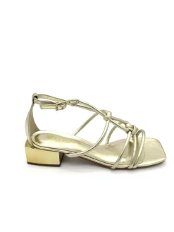 Sandalo pelle donna 1765-A Valery Oro<Valery Calzature Outlet