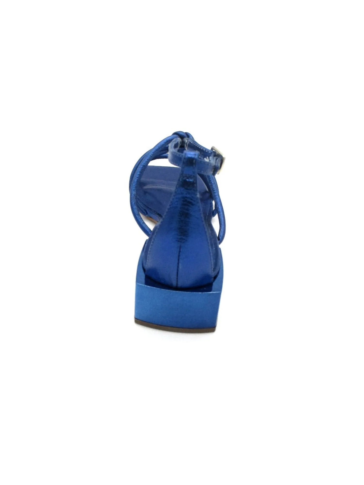 Sandalo pelle donna 1765-A Valery Blue<Valery Calzature Discount