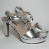 Sandalo pelle donna 4256 argento<Albano Online