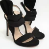 Sandalo pelle donna 2249 nero<Albano Hot