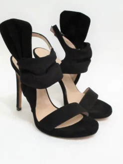 Sandalo pelle donna 2249 nero<Albano Hot