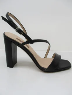 Sandalo pelle donna 4178 nero<Albano Outlet