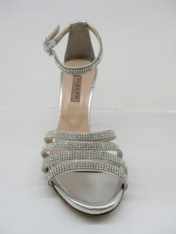 Sandalo pelle donna 4009 argento<Albano New