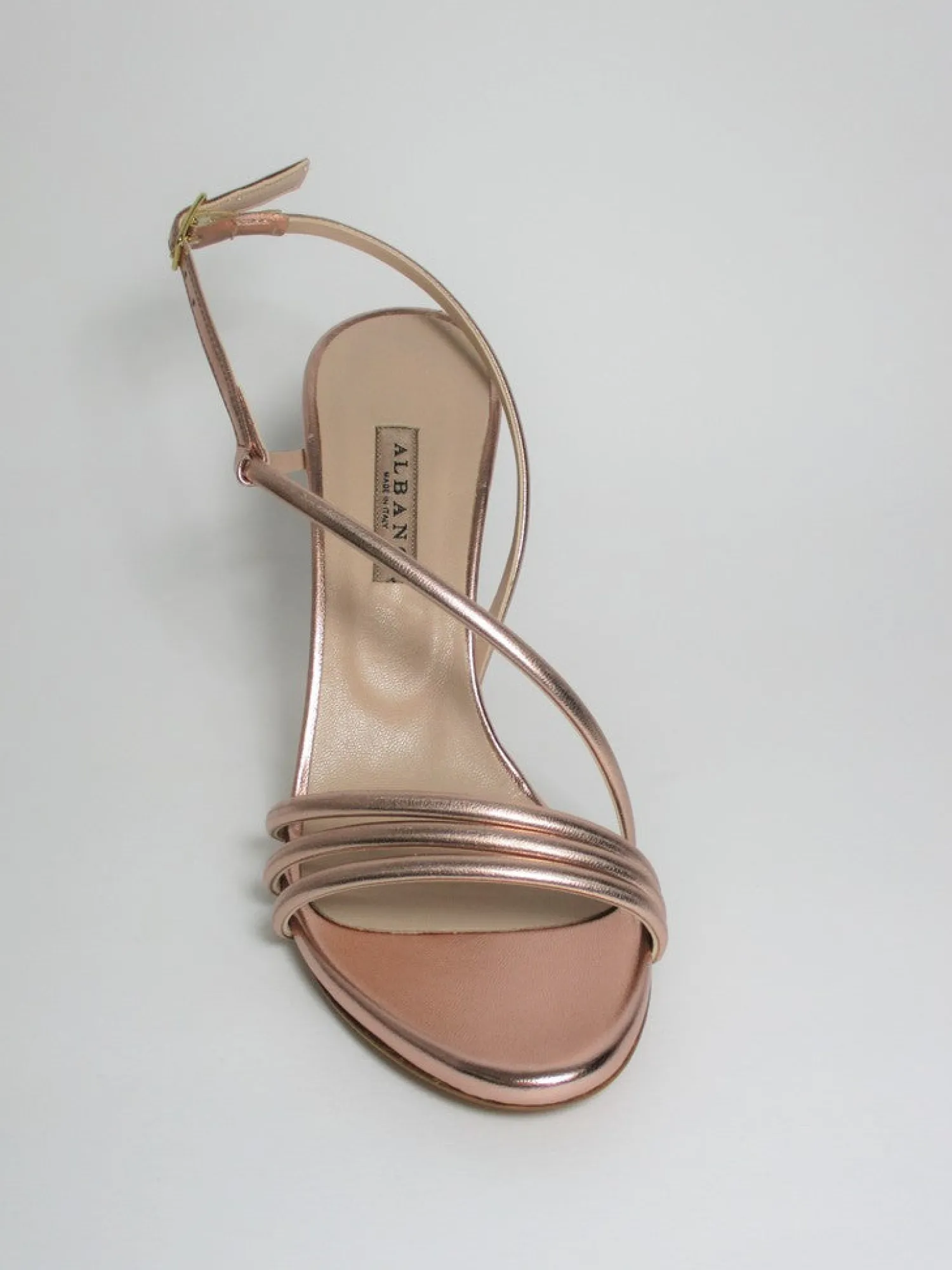 Sandalo pelle donna 8075 rame<Albano New