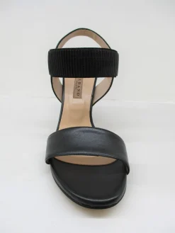 Sandalo pelle donna 4078 nero<Albano New