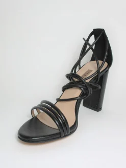 Sandalo pelle donna 8078 nero<Albano Best