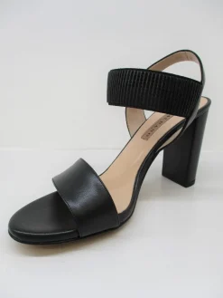 Sandalo pelle donna 4078 nero<Albano New