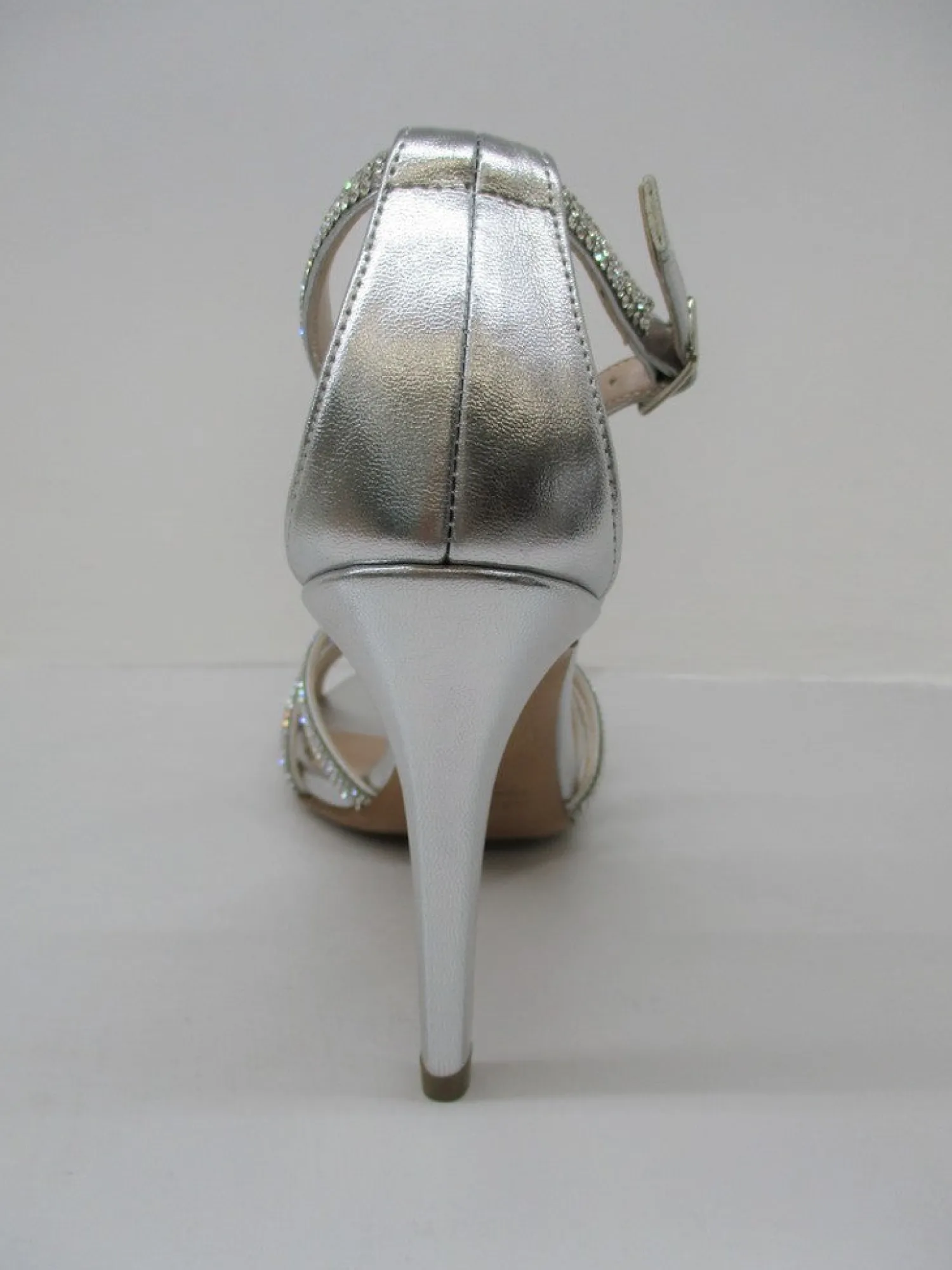 Sandalo pelle donna 4009 argento<Albano New