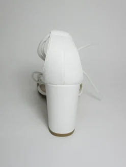 Sandalo pelle donna 8078 bianco<Albano Best