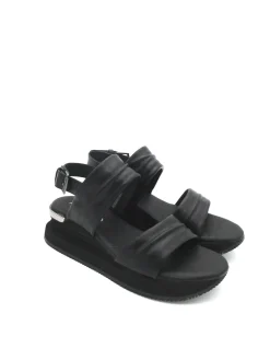 Sandalo pelle donna S2MIDSEA03 Mina Black<Apepazza Outlet
