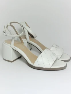 Sandalo pelle donna Maggie Bianco<Apepazza Best