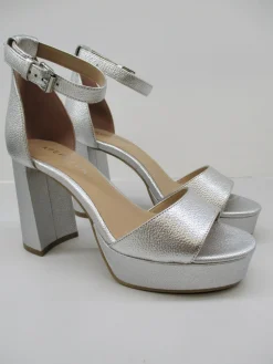 Sandalo pelle donna Alison argento<Apepazza Sale