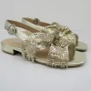 Sandalo pelle donna Polina platino<Apepazza Discount