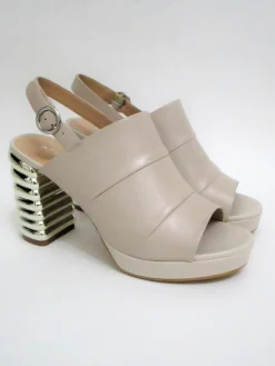 Sandalo pelle donna RSN04 beige<Apepazza Best