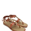 Sandalo pelle donna S2ROCK06 Mattone<Apepazza Online