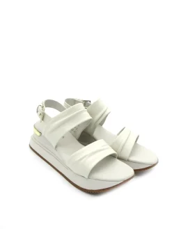 Sandalo pelle donna S2MIDSEA03 Mina White<Apepazza Outlet