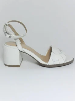 Sandalo pelle donna Maggie Bianco<Apepazza Best