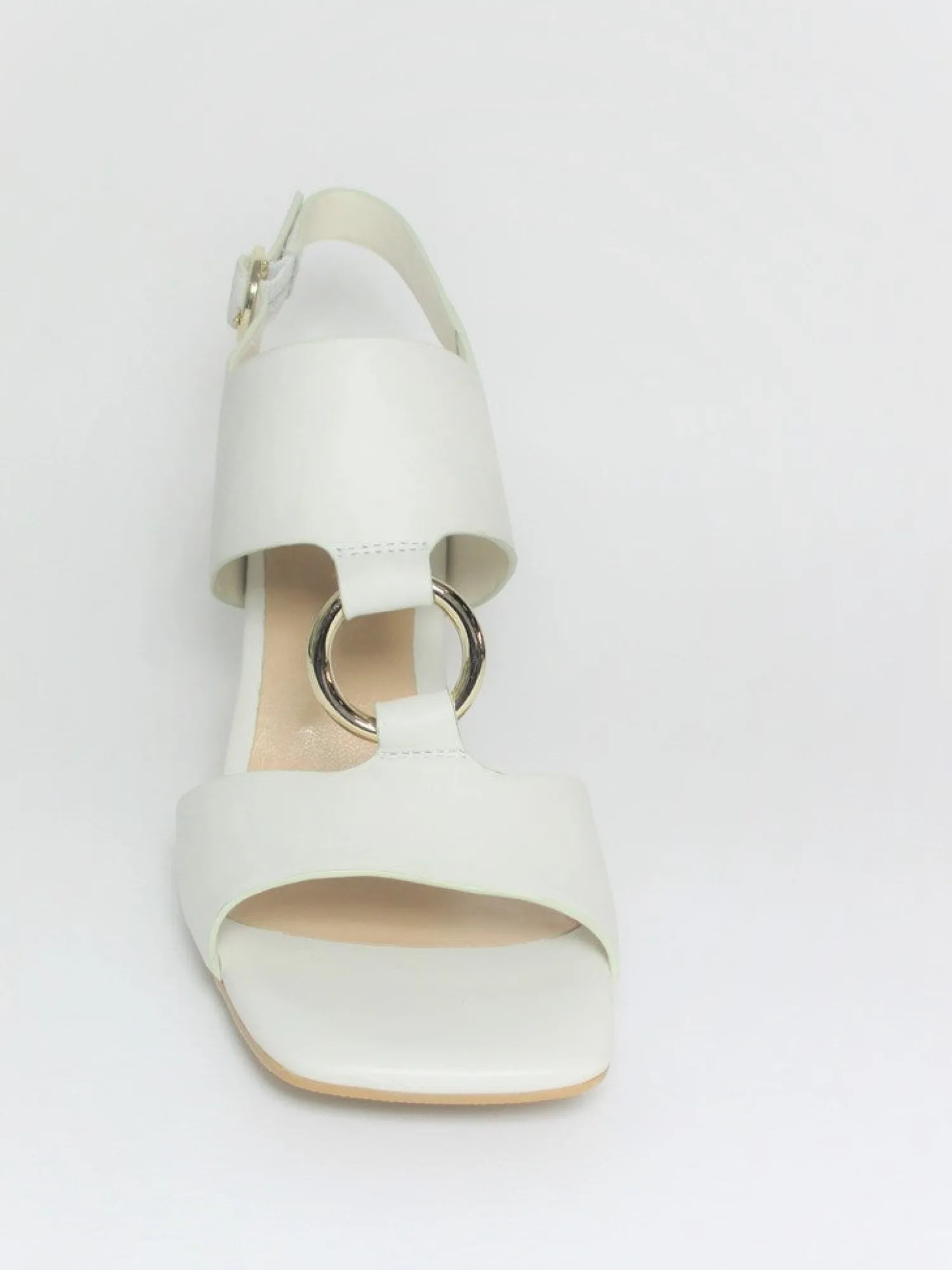 Sandalo pelle donna Vera Bianco<Apepazza Discount