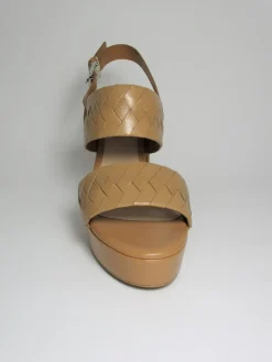 Sandalo pelle donna Agnes cuoio<Apepazza Fashion