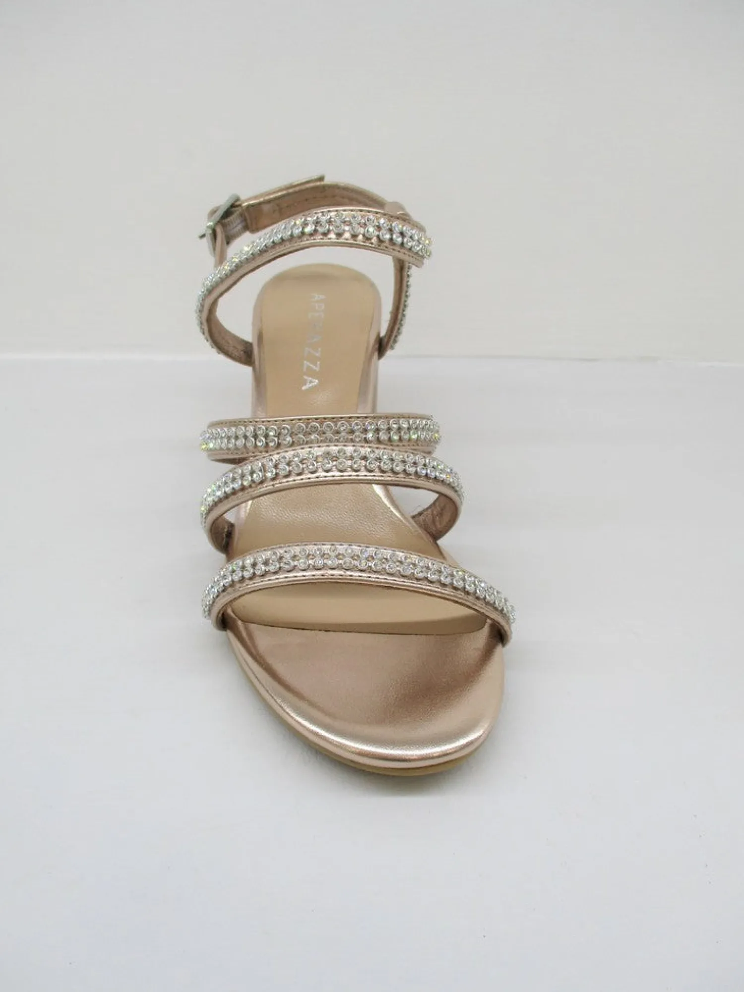 Sandalo pelle donna Mina cipria<Apepazza Discount