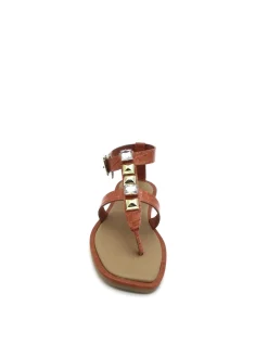 Sandalo pelle donna S2ROCK06 Mattone<Apepazza Online