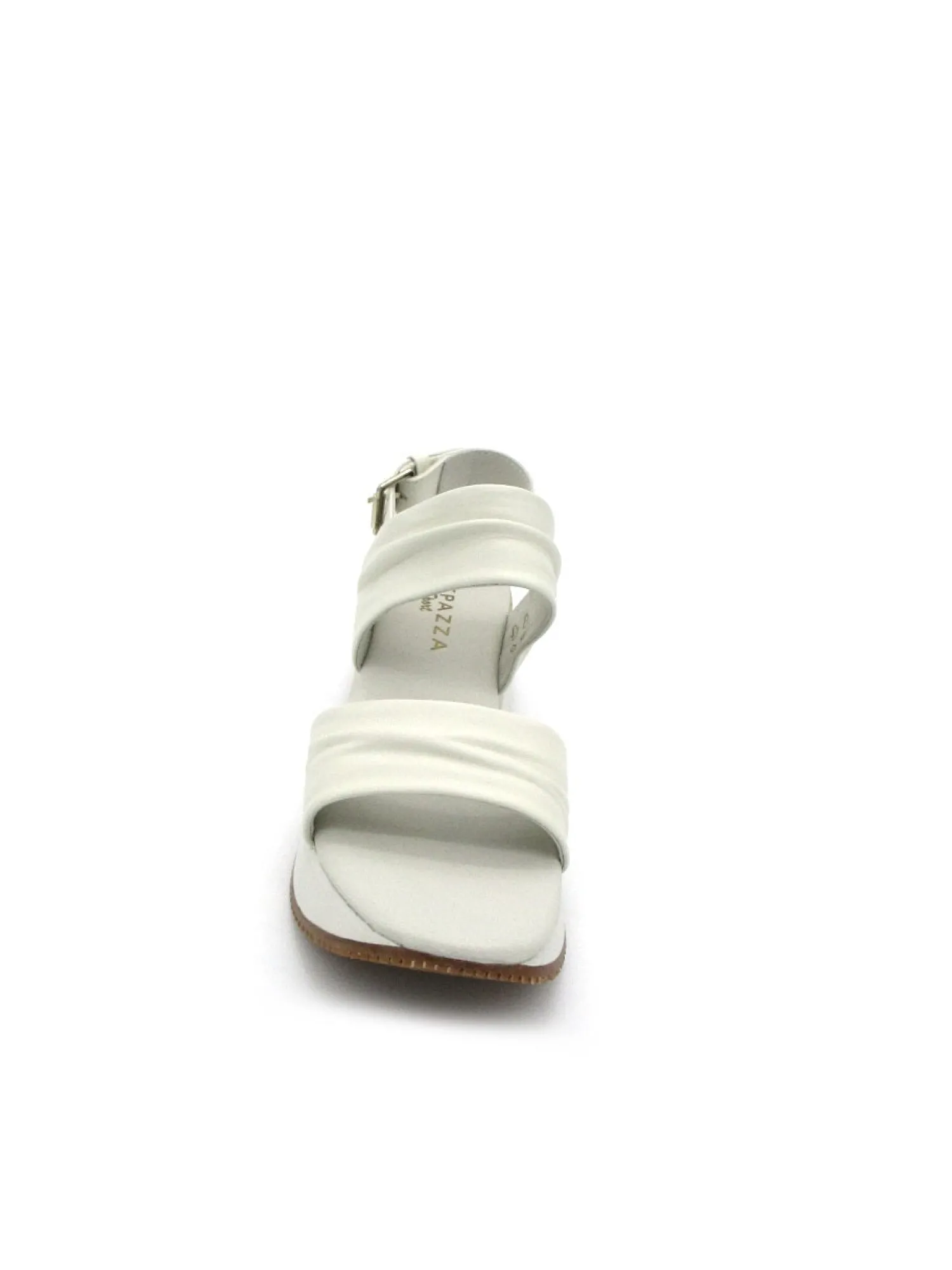 Sandalo pelle donna S2MIDSEA03 Mina White<Apepazza Outlet