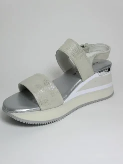 Sandalo pelle donna HONOR grigio<Apepazza Best