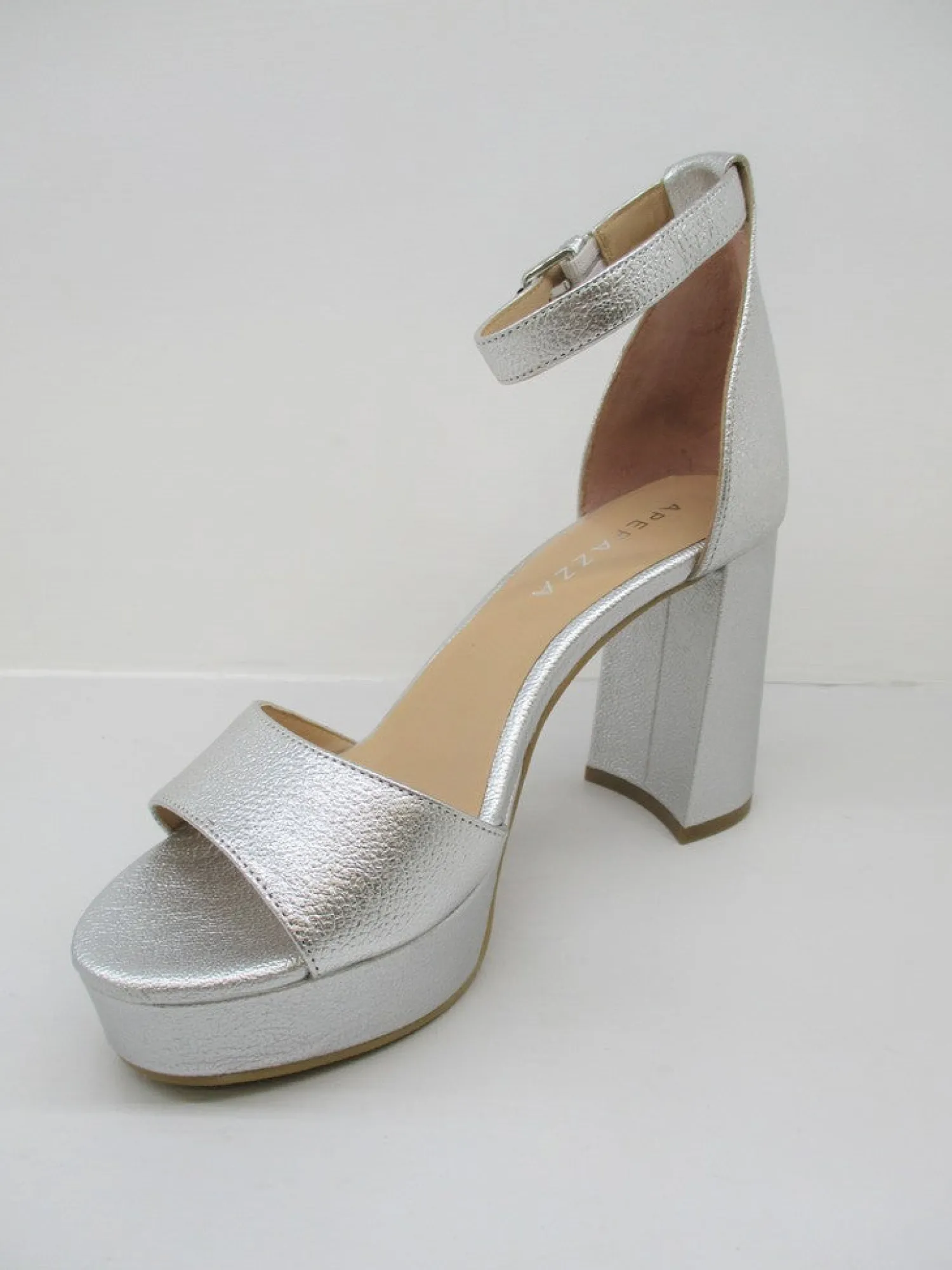 Sandalo pelle donna Alison argento<Apepazza Sale