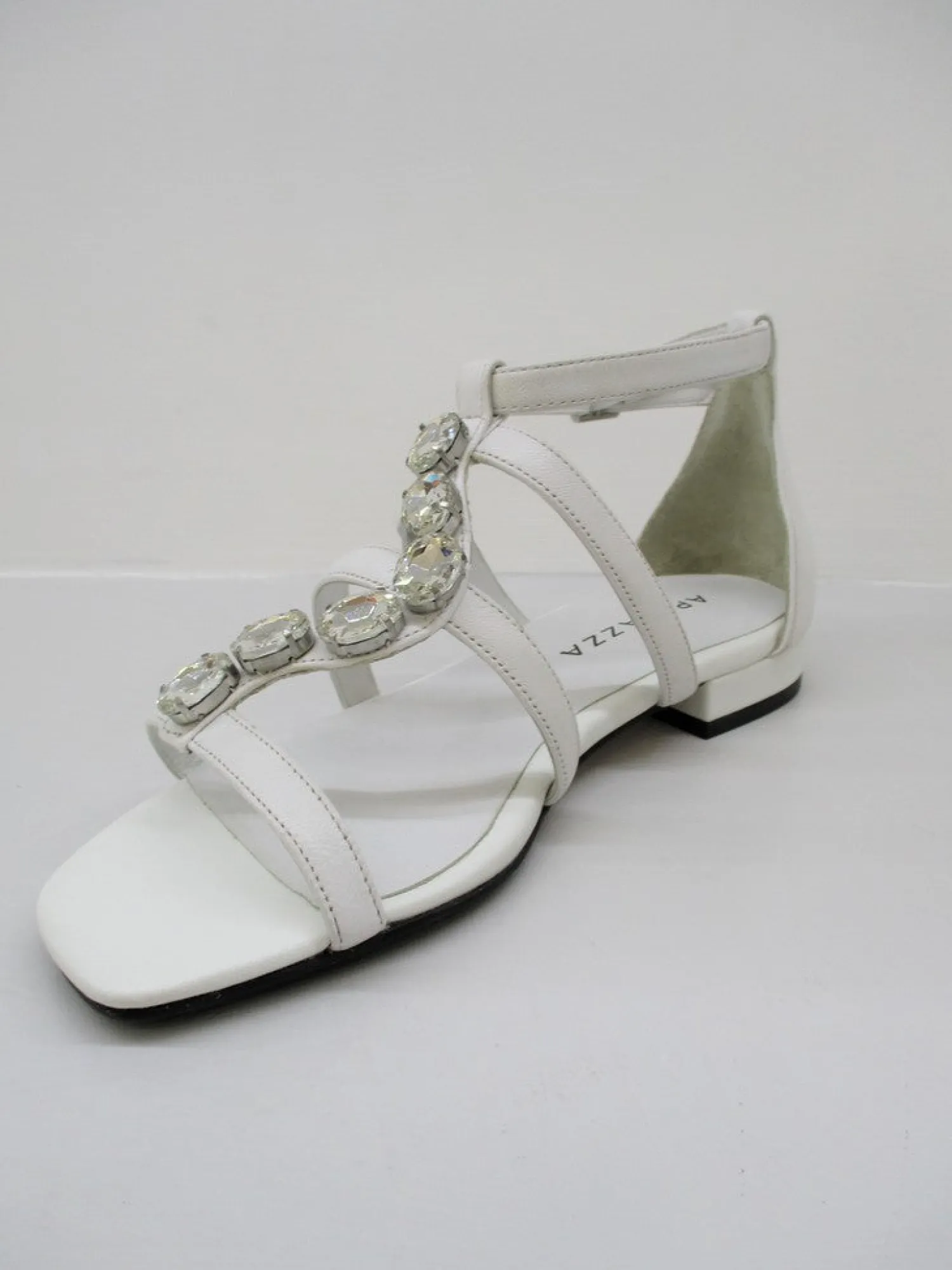 Sandalo pelle donna Poppy bianco<Apepazza New