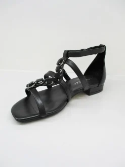 Sandalo pelle donna Poppy nero<Apepazza Discount